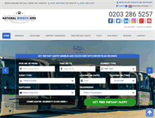 Tablet Screenshot of nationalminibushire.co.uk